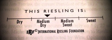 Riesling dryness chart