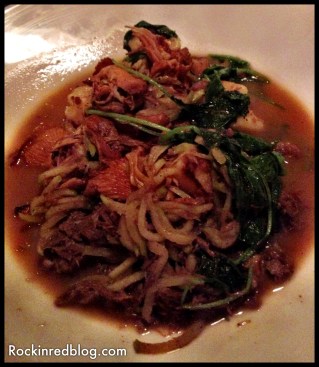 Nova dinner pork gnocchi