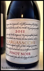 Loring Cargasacchi 2011 Pinot Noir