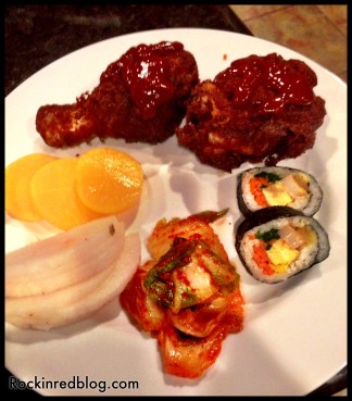 Korean fried chick dinner6