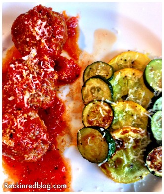 Campania Meatballs and roasted squash
