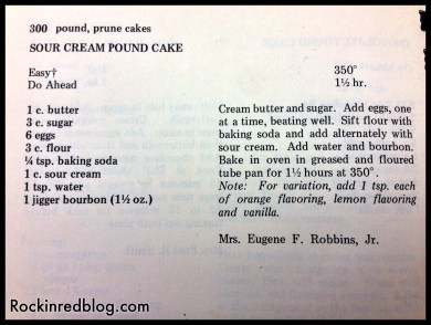 Cargasacchi pound cake recipe