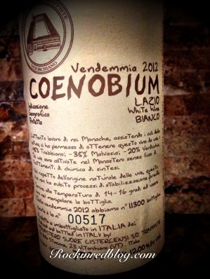 July ItalianFWT Coenobium lable close up