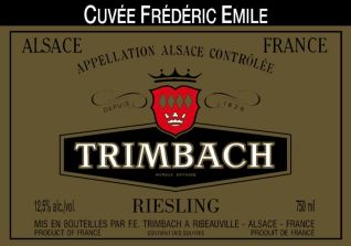 Trimbach Cuvee Frederic Emile label