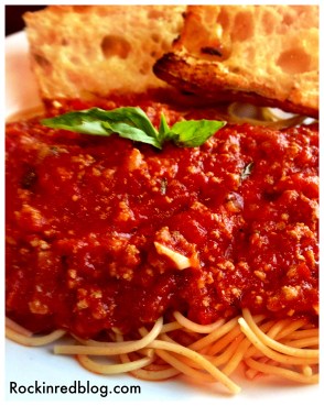 Spaghetti with meat sauce