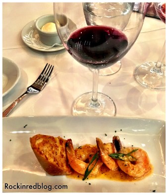 Who would have thought bbq shrimp with a Portuguese red blend? Kudos to the Ruth's Chris chef for this winning combo! 