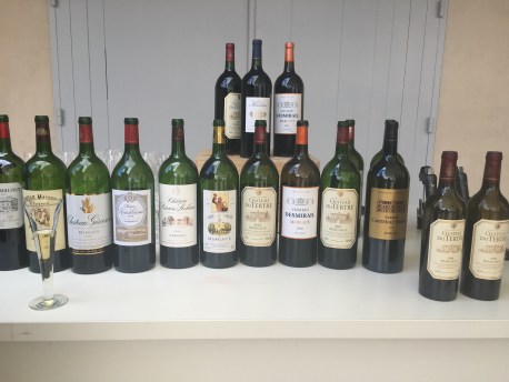 There was plenty of wine at lunch too. Check out these vintages! 