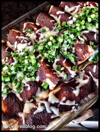 WinePW Cinco de Mayo mole enchiladas