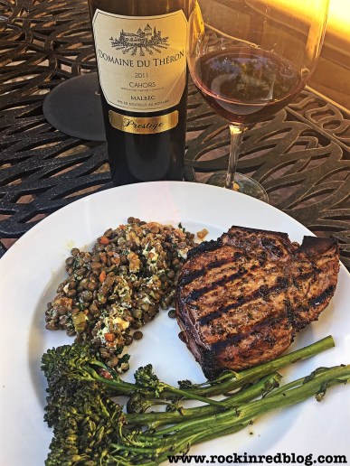 cahors malbec with pork chop dinner