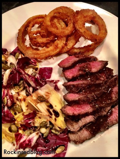 Flat Iron steak dinner