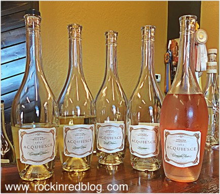 Acquiesce wine tasting line up