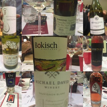 Speed tasting Lodi white wines 