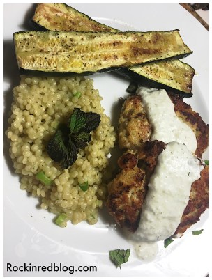 Chicken Kofte with Zucchini and Couscous 