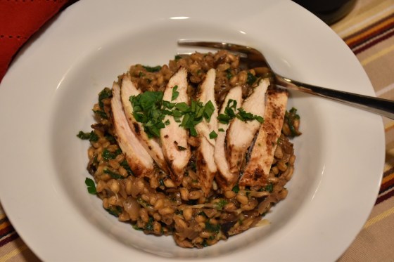 barley-risotto-with-mushrooms-and-chicken